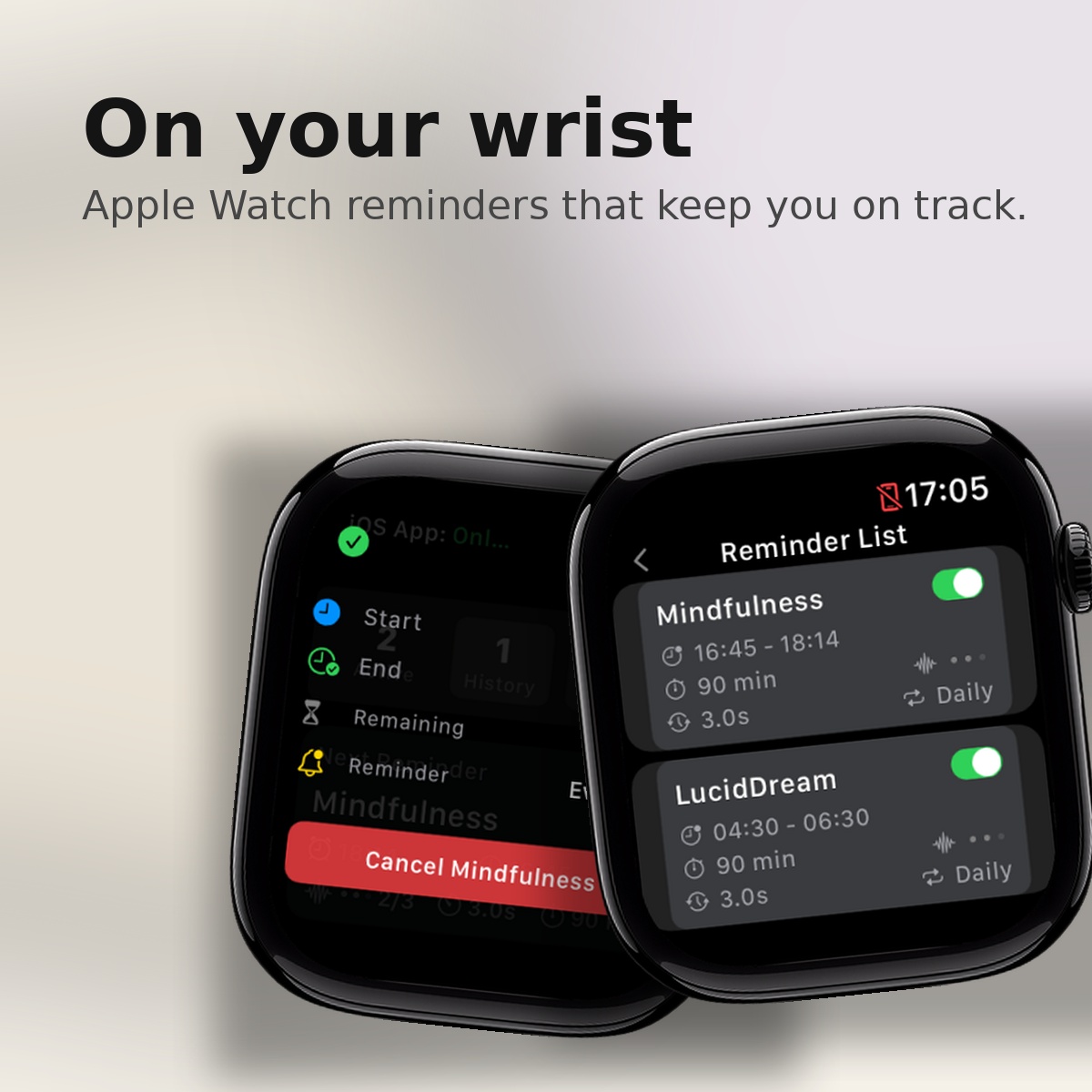 Kyrifix watch reminders preview